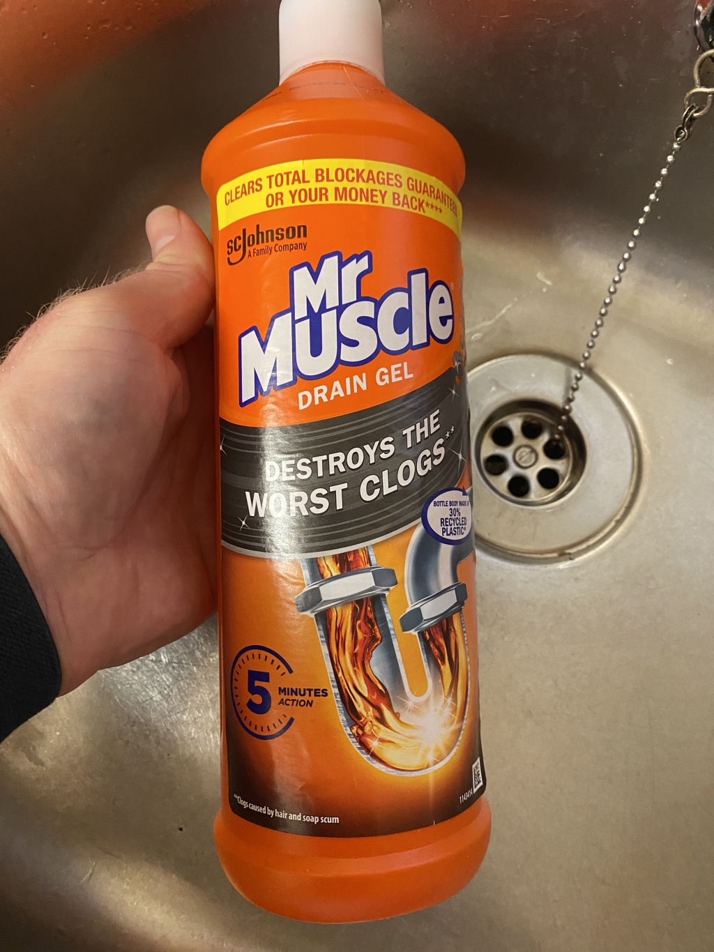 Review : Mr. Muscle Drain Unblocker Sink & Drain Cleaner